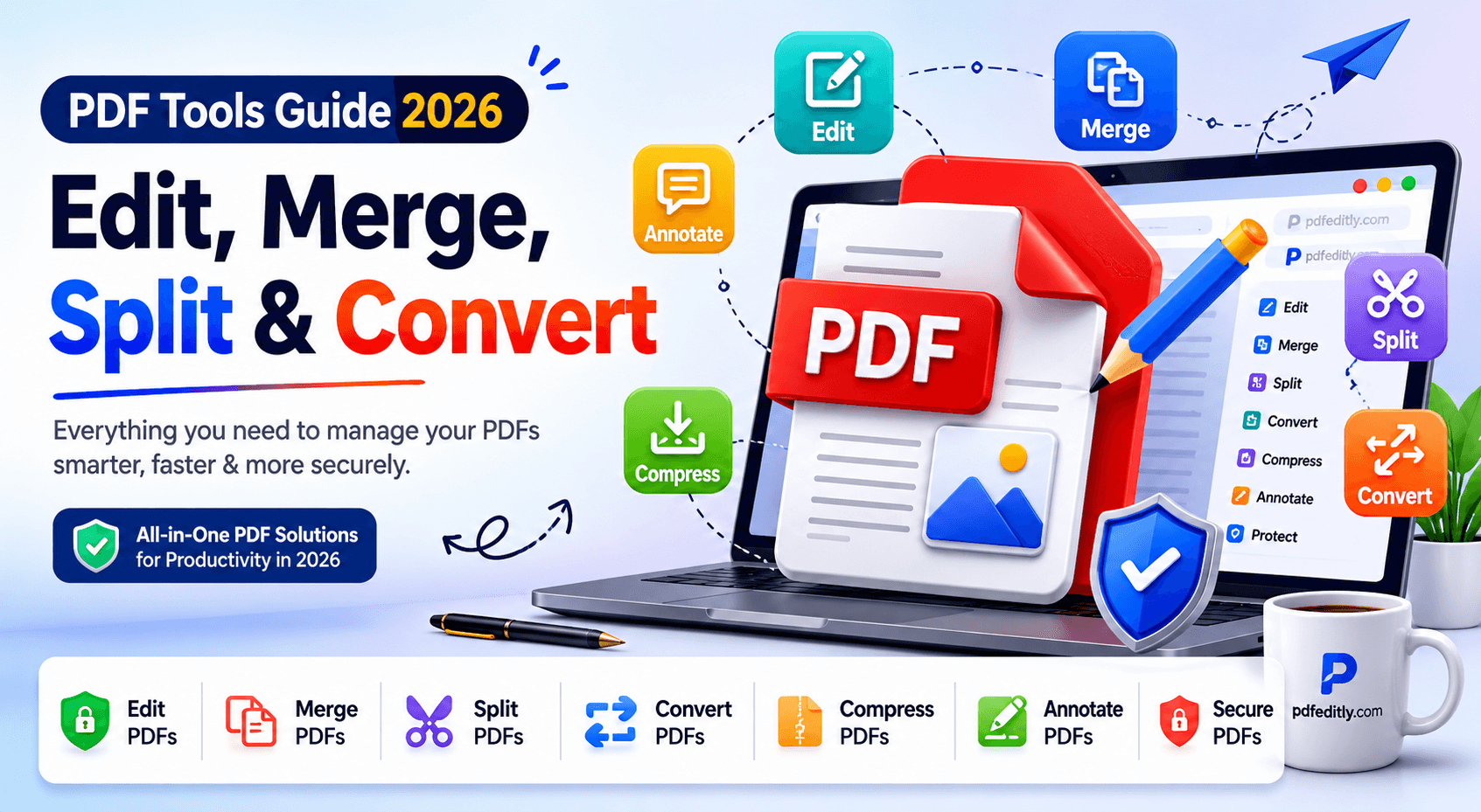 PDF Tools Guide 2026: Edit, Merge, Split & Convert  — PdfEditly blog